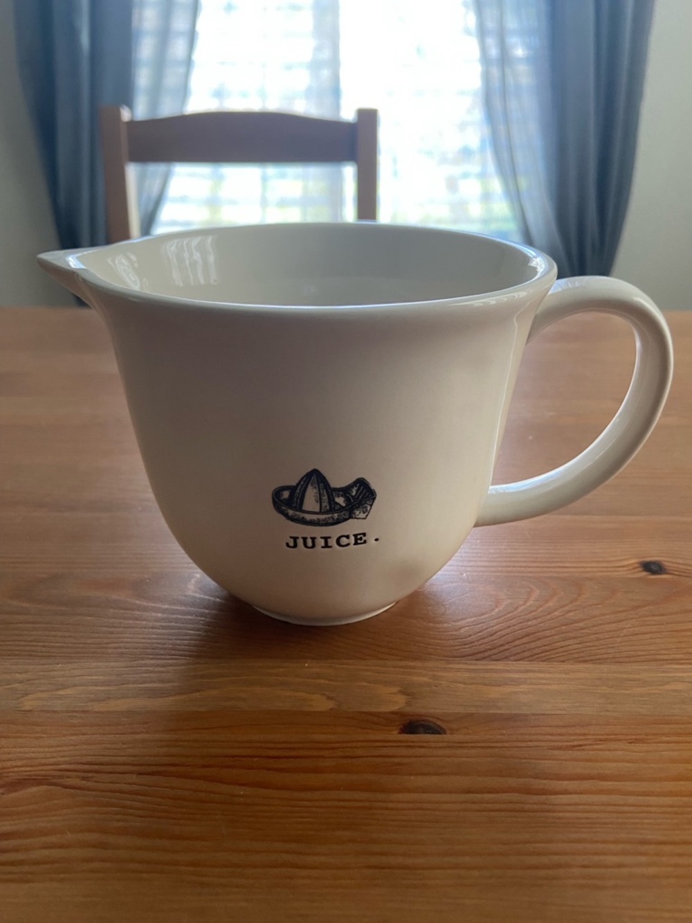 Rae Dunn White Cream Juice Pitcher